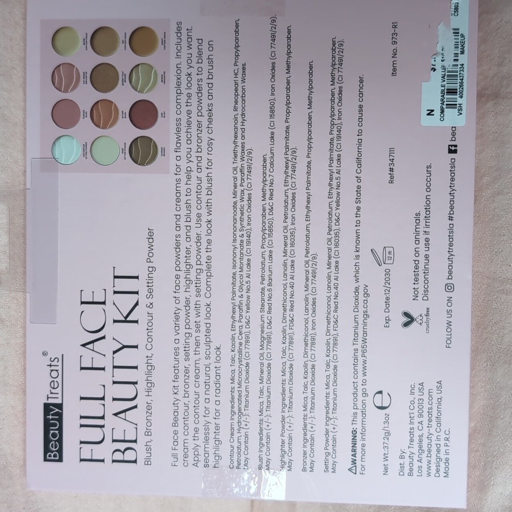 Beauty treats Full Face Beauty Kit-NIB - Picture 7 of 7